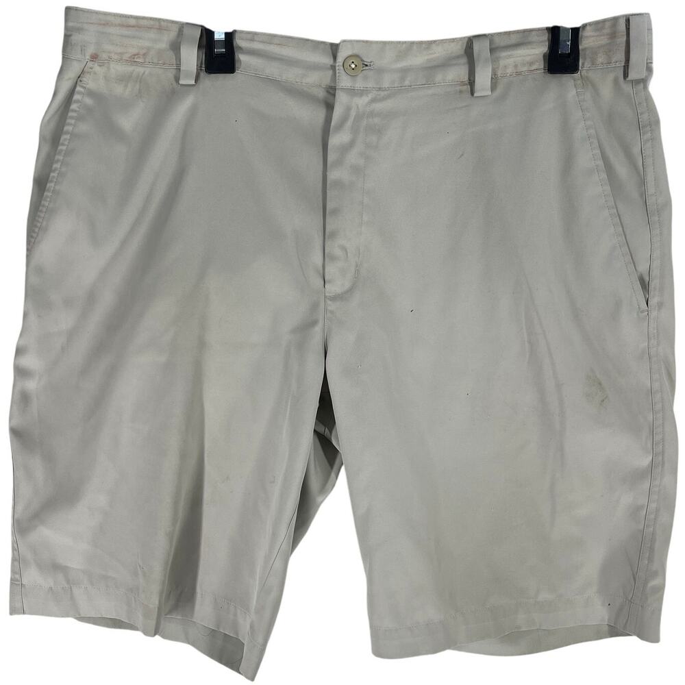 Nike Golf Shorts Mens 36 Beige Dri Fit Outdoor Athleisure Dri Fit HOLES STAINS